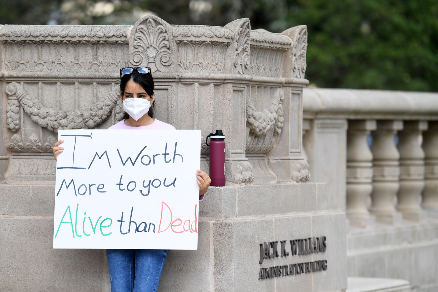 TAMU graduate student protest